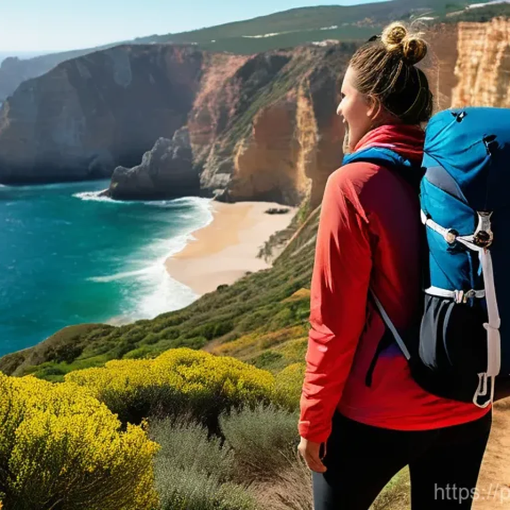 셀프케어 루틴의 성격 유형별 맞춤법 - **Prompt 1: Enthusiastic Explorer in Portuguese Nature**
    "A young adult, late 20s, with a vibran...