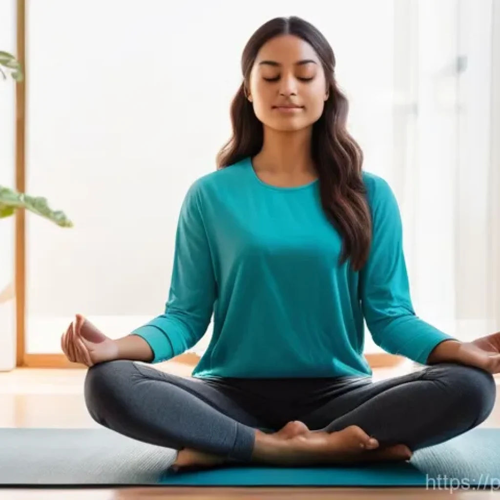 셀프케어 루틴을 위한 추천 앱 - **Prompt for Meditation and Digital Calm:**
    "A serene, young adult woman, of Brazilian ethnicity...