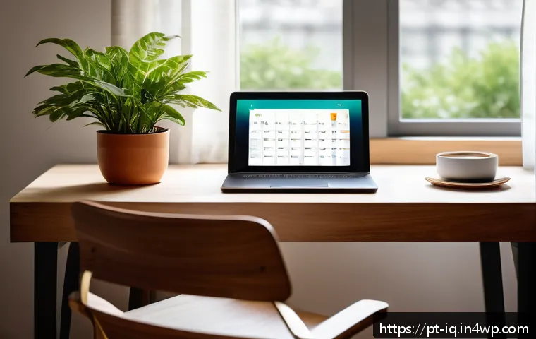 셀프케어 루틴을 위한 온라인 리소스 모음 - A cozy modern home office setup featuring a digital tablet displaying a personalized daily self-care...